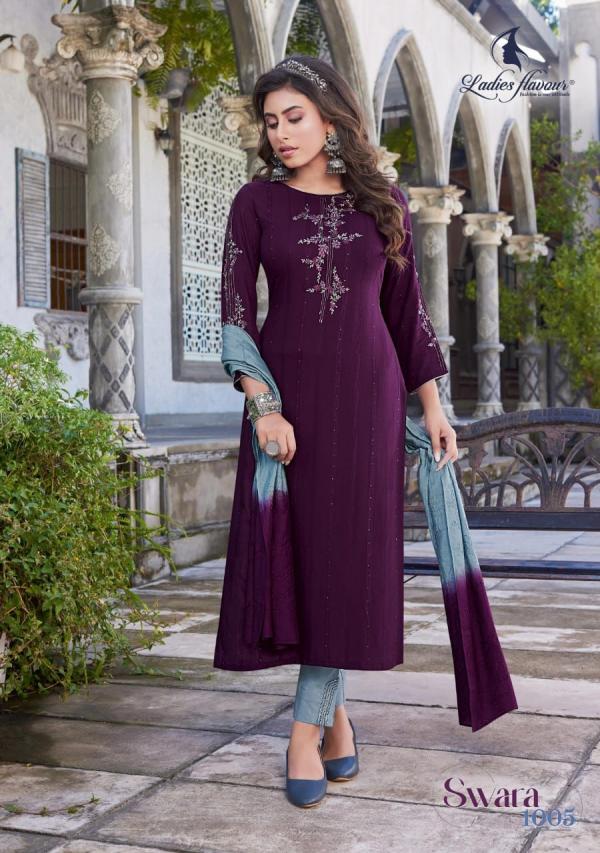 Ladies Flavour Swara Plus Size Kurti With Bottom Dupatta Collection